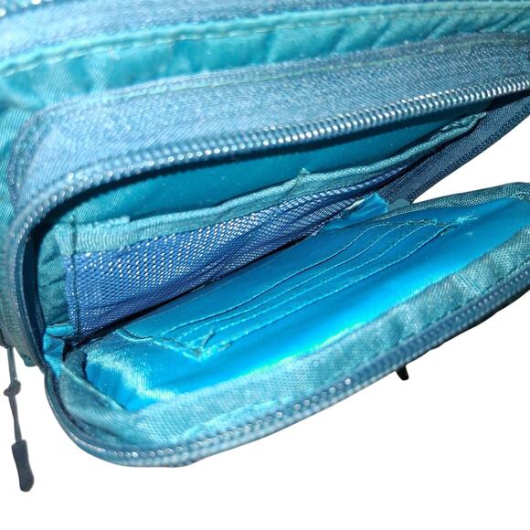 Teal Slingbag By Buns With Waterbottle Holder And Adjustable Strap Nylon - Picture 4 of 9